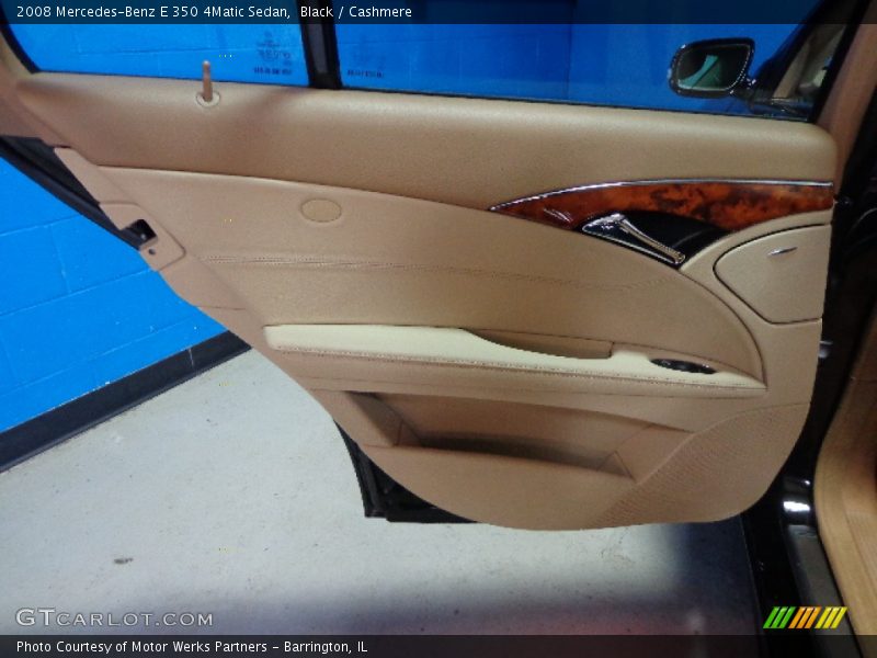 Black / Cashmere 2008 Mercedes-Benz E 350 4Matic Sedan