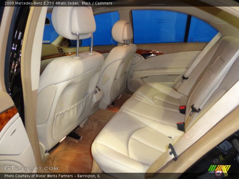 Black / Cashmere 2008 Mercedes-Benz E 350 4Matic Sedan
