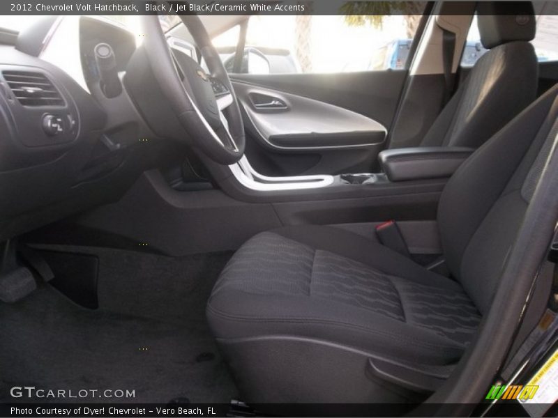 Black / Jet Black/Ceramic White Accents 2012 Chevrolet Volt Hatchback