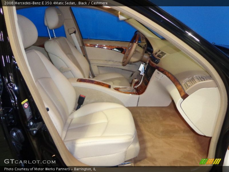 Black / Cashmere 2008 Mercedes-Benz E 350 4Matic Sedan