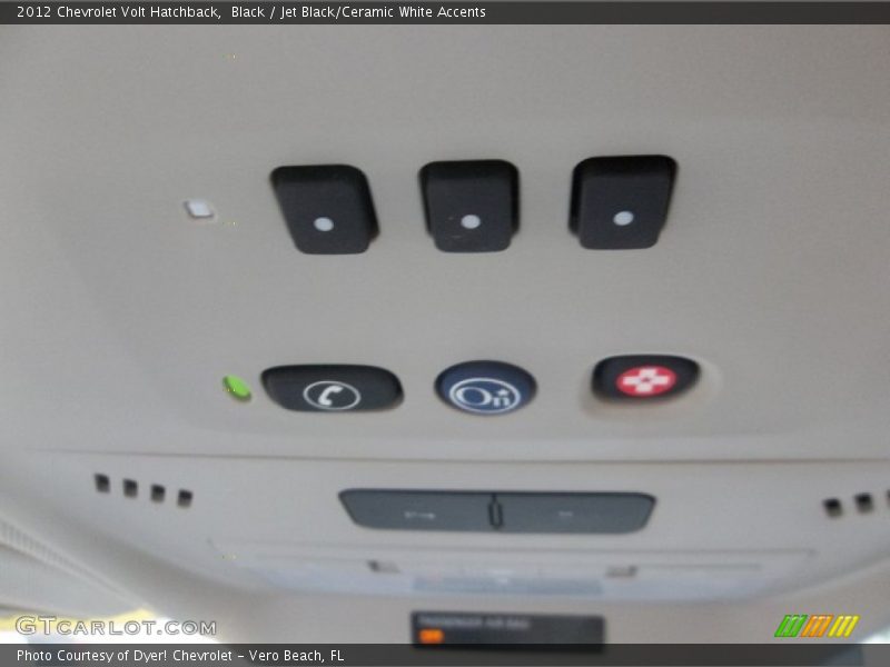 Black / Jet Black/Ceramic White Accents 2012 Chevrolet Volt Hatchback