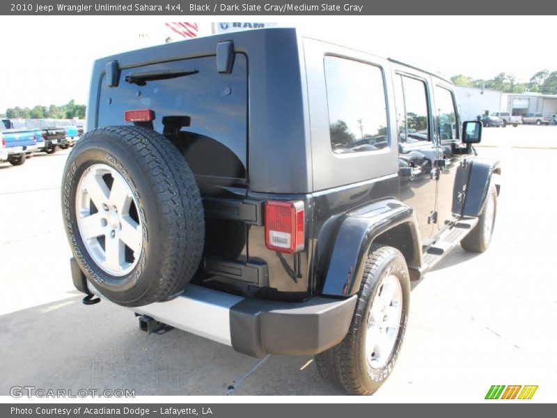Black / Dark Slate Gray/Medium Slate Gray 2010 Jeep Wrangler Unlimited Sahara 4x4