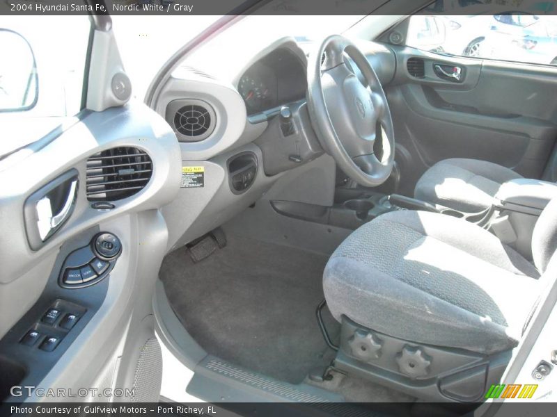 Nordic White / Gray 2004 Hyundai Santa Fe