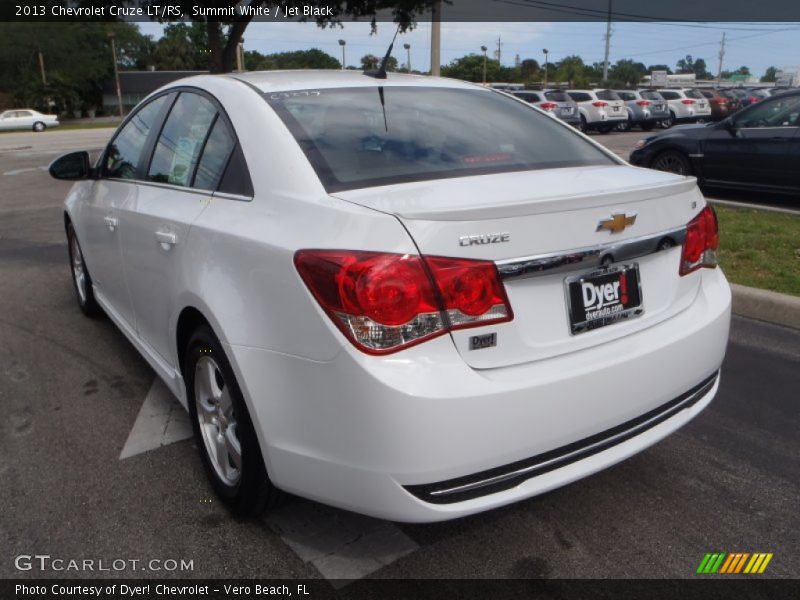 Summit White / Jet Black 2013 Chevrolet Cruze LT/RS