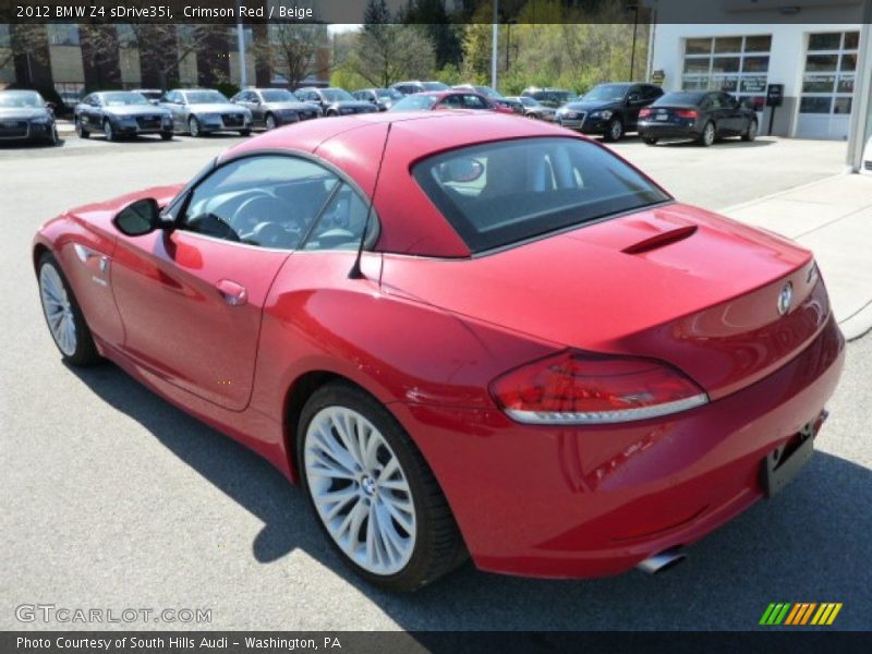  2012 Z4 sDrive35i Crimson Red