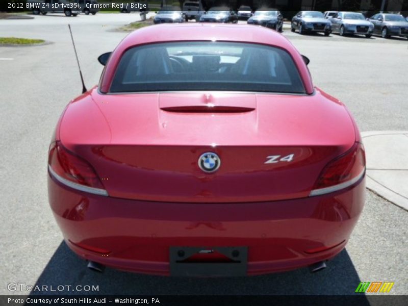 Crimson Red / Beige 2012 BMW Z4 sDrive35i