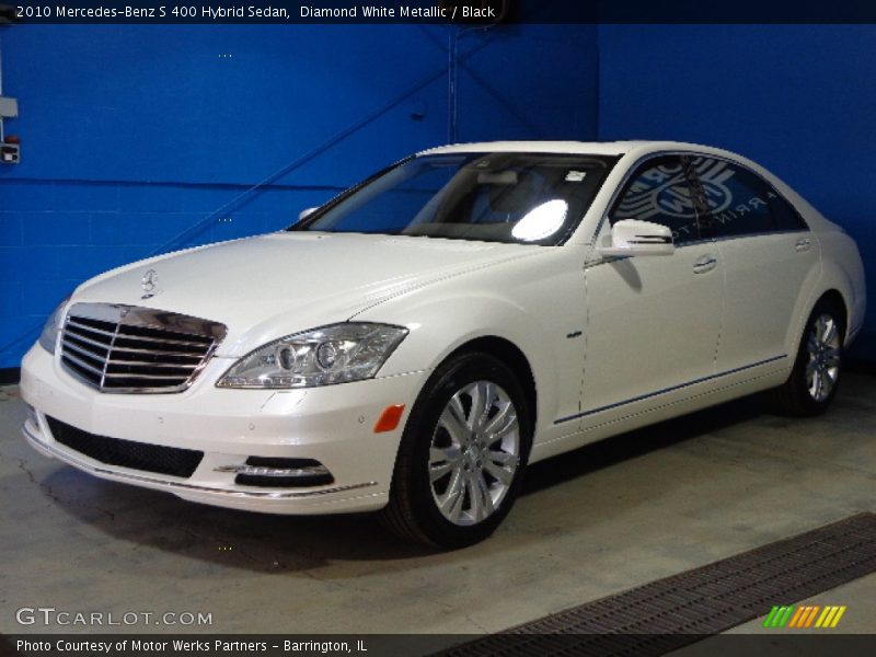 Diamond White Metallic / Black 2010 Mercedes-Benz S 400 Hybrid Sedan