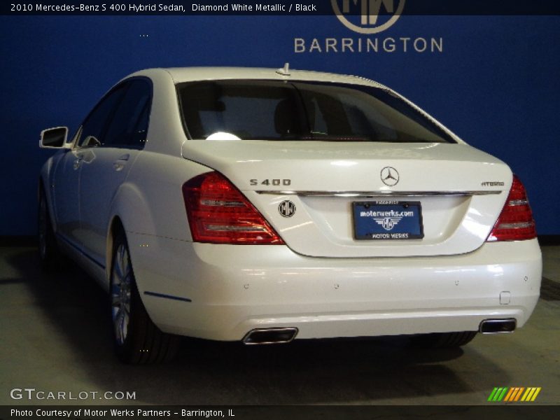 Diamond White Metallic / Black 2010 Mercedes-Benz S 400 Hybrid Sedan