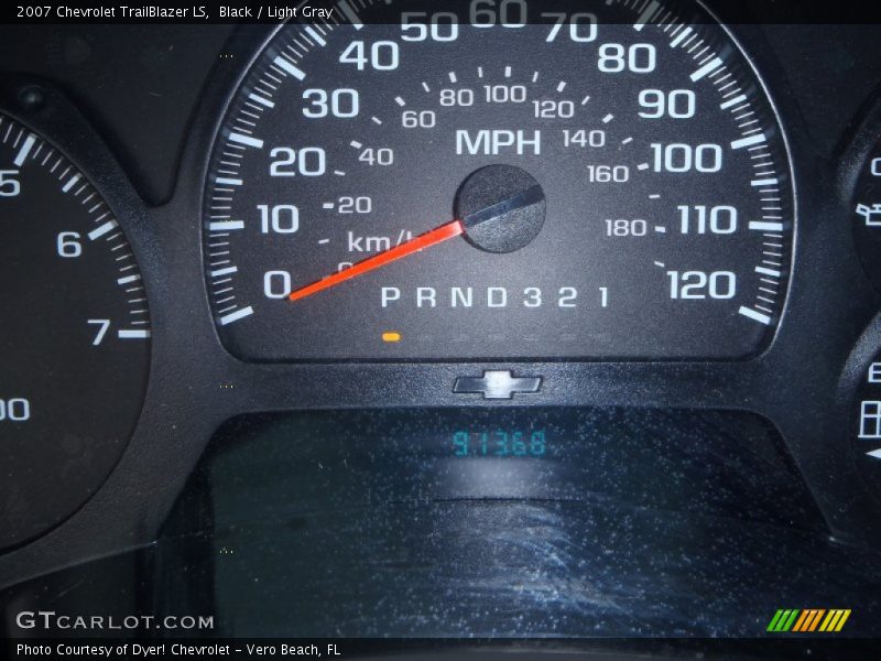 Black / Light Gray 2007 Chevrolet TrailBlazer LS
