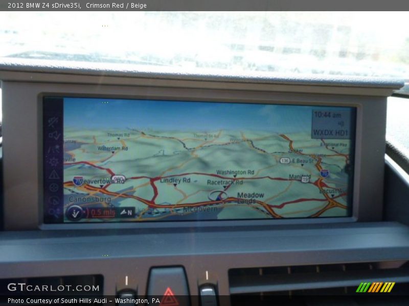 Navigation of 2012 Z4 sDrive35i