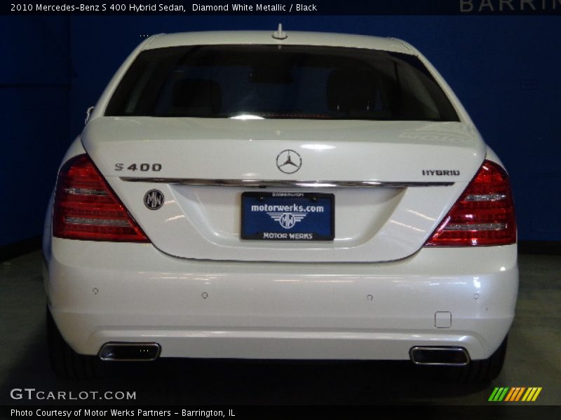 Diamond White Metallic / Black 2010 Mercedes-Benz S 400 Hybrid Sedan