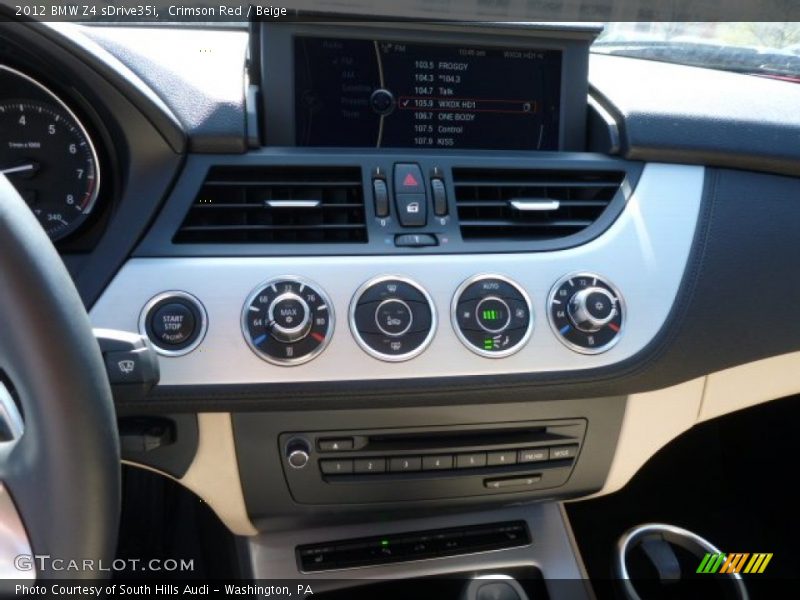 Controls of 2012 Z4 sDrive35i