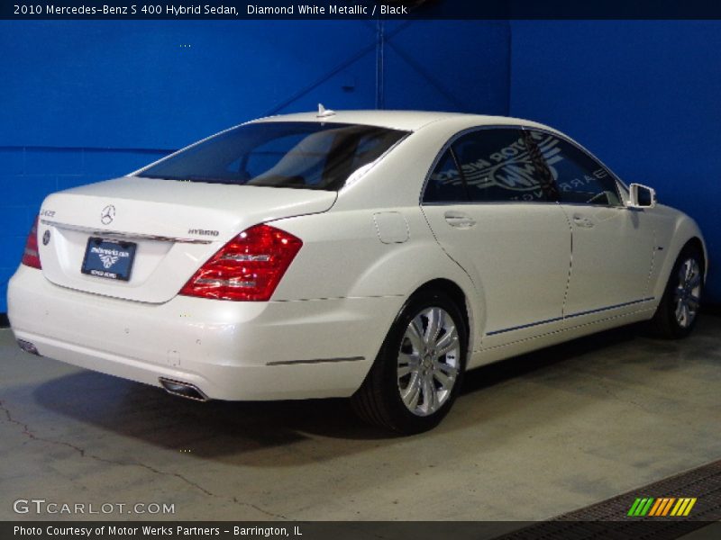 Diamond White Metallic / Black 2010 Mercedes-Benz S 400 Hybrid Sedan