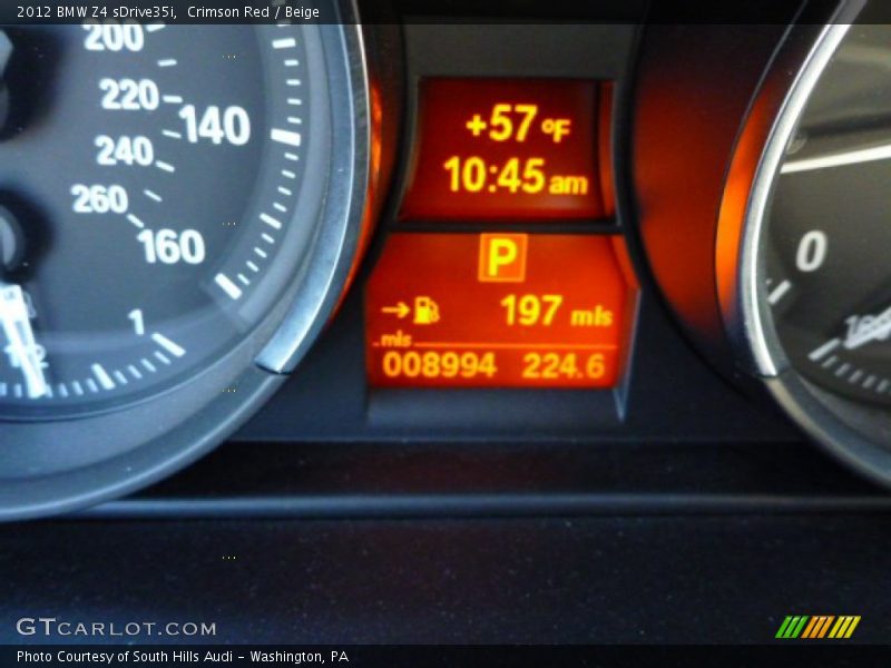 Crimson Red / Beige 2012 BMW Z4 sDrive35i