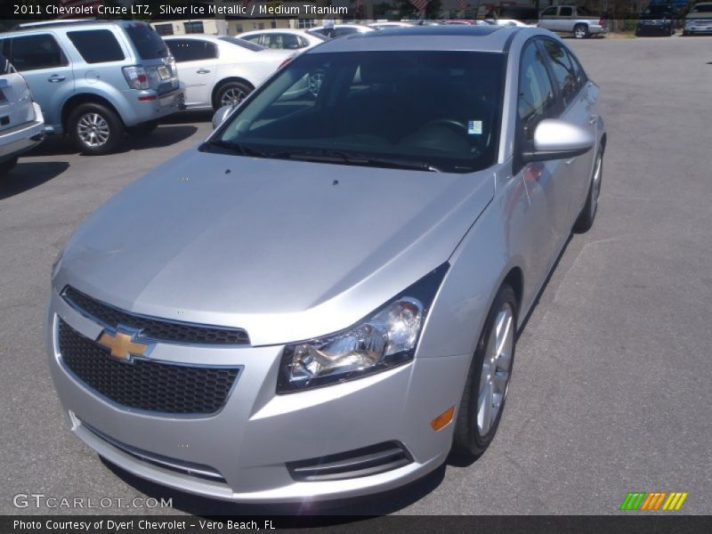 Silver Ice Metallic / Medium Titanium 2011 Chevrolet Cruze LTZ