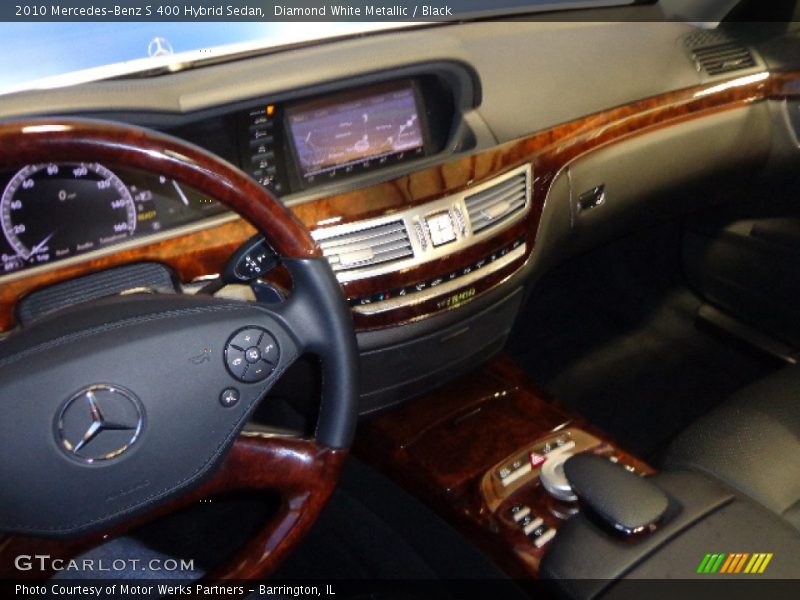Diamond White Metallic / Black 2010 Mercedes-Benz S 400 Hybrid Sedan