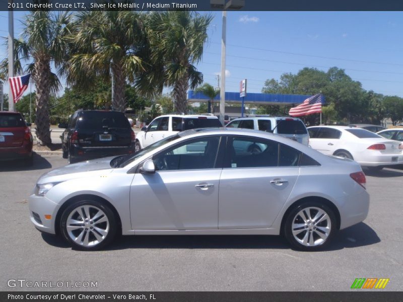 Silver Ice Metallic / Medium Titanium 2011 Chevrolet Cruze LTZ