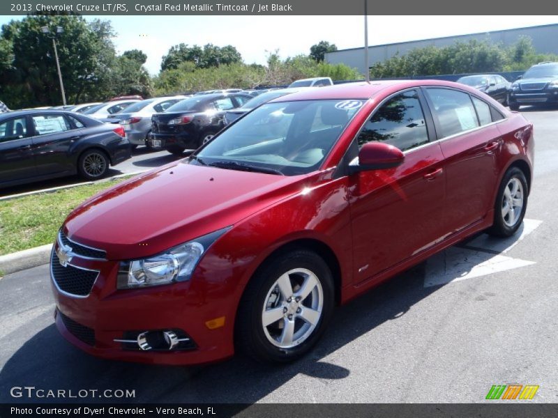 Crystal Red Metallic Tintcoat / Jet Black 2013 Chevrolet Cruze LT/RS