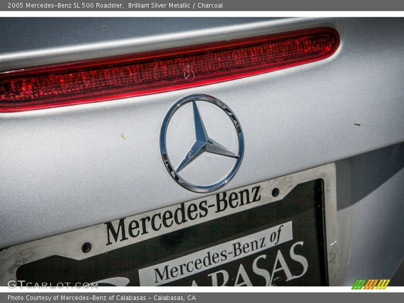 Brilliant Silver Metallic / Charcoal 2005 Mercedes-Benz SL 500 Roadster