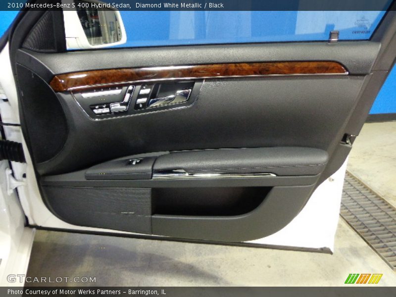 Diamond White Metallic / Black 2010 Mercedes-Benz S 400 Hybrid Sedan