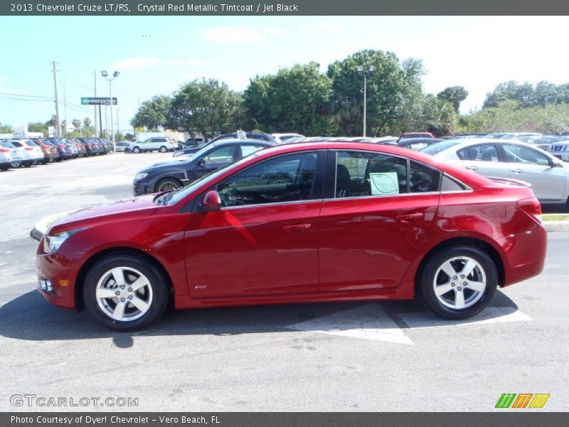 Crystal Red Metallic Tintcoat / Jet Black 2013 Chevrolet Cruze LT/RS