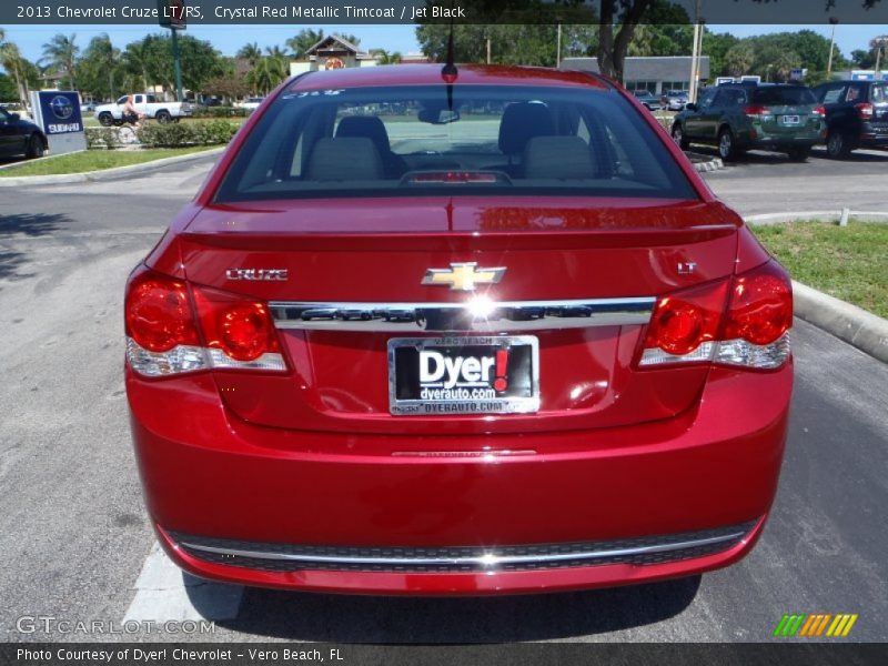 Crystal Red Metallic Tintcoat / Jet Black 2013 Chevrolet Cruze LT/RS