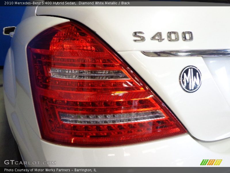 Diamond White Metallic / Black 2010 Mercedes-Benz S 400 Hybrid Sedan