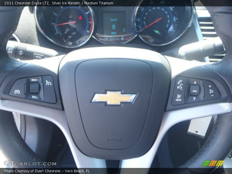 Silver Ice Metallic / Medium Titanium 2011 Chevrolet Cruze LTZ