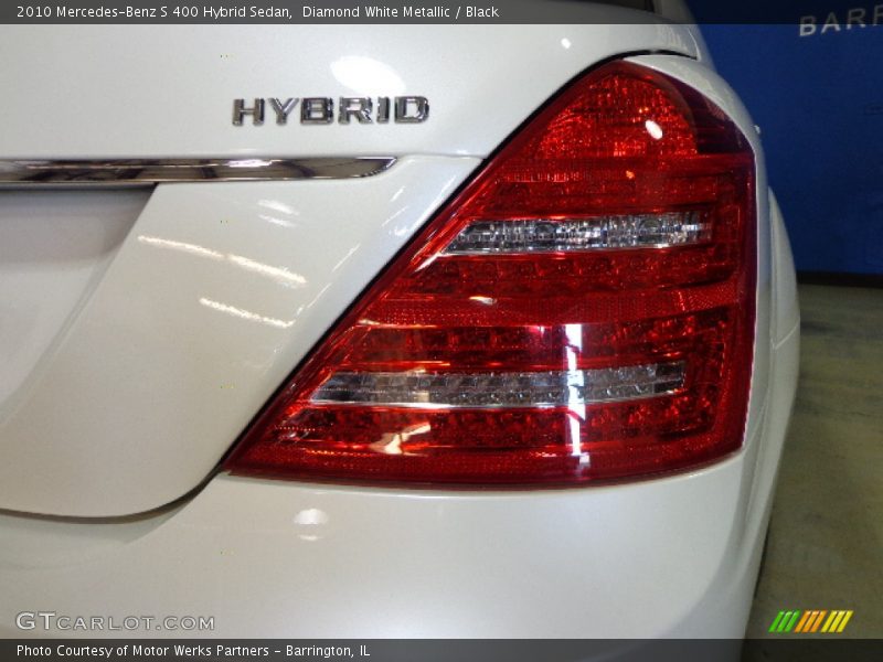 Diamond White Metallic / Black 2010 Mercedes-Benz S 400 Hybrid Sedan