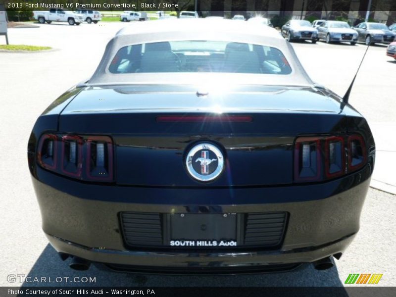 Black / Stone 2013 Ford Mustang V6 Premium Convertible