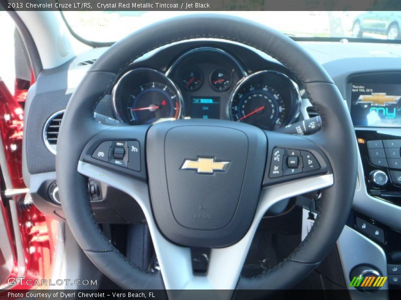 Crystal Red Metallic Tintcoat / Jet Black 2013 Chevrolet Cruze LT/RS