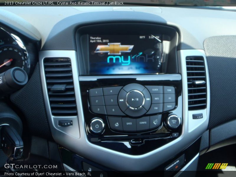 Crystal Red Metallic Tintcoat / Jet Black 2013 Chevrolet Cruze LT/RS