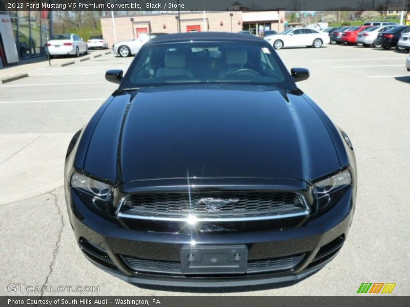 Black / Stone 2013 Ford Mustang V6 Premium Convertible
