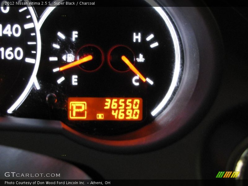 Super Black / Charcoal 2012 Nissan Altima 2.5 S