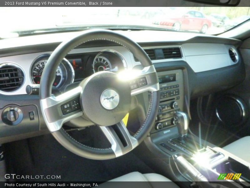 Black / Stone 2013 Ford Mustang V6 Premium Convertible