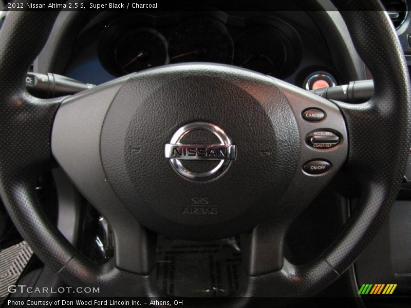Super Black / Charcoal 2012 Nissan Altima 2.5 S