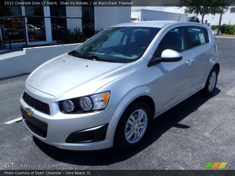 Silver Ice Metallic / Jet Black/Dark Titanium 2013 Chevrolet Sonic LT Hatch