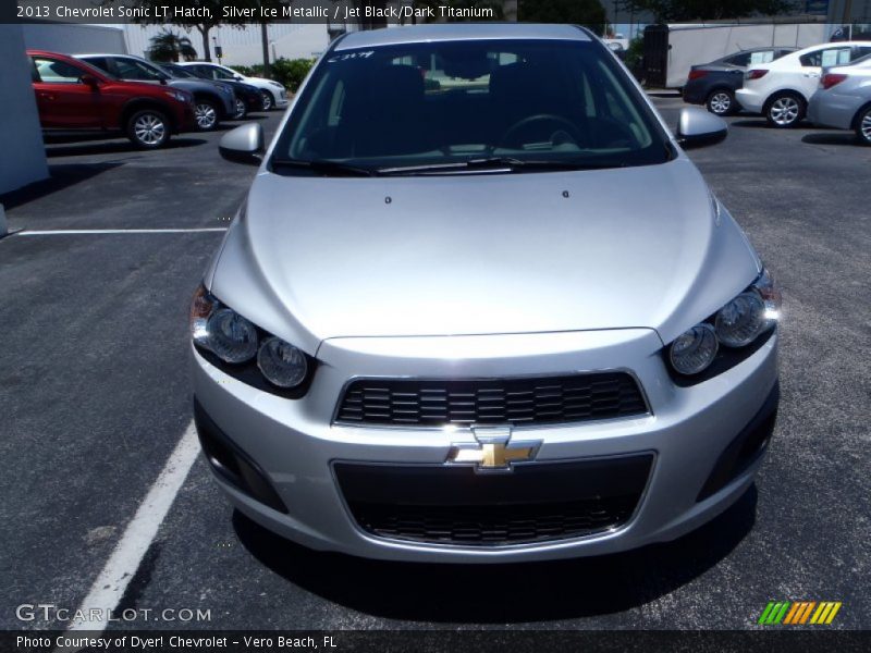 Silver Ice Metallic / Jet Black/Dark Titanium 2013 Chevrolet Sonic LT Hatch