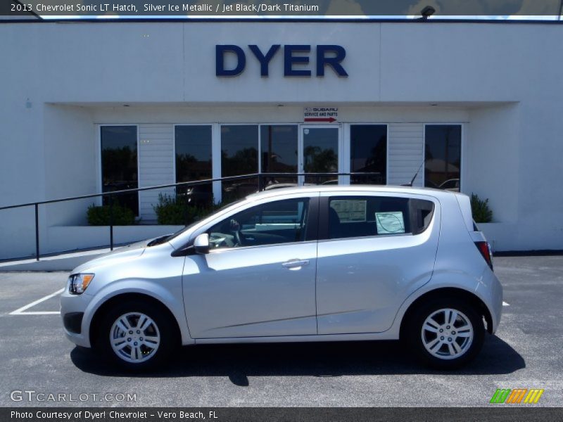 Silver Ice Metallic / Jet Black/Dark Titanium 2013 Chevrolet Sonic LT Hatch