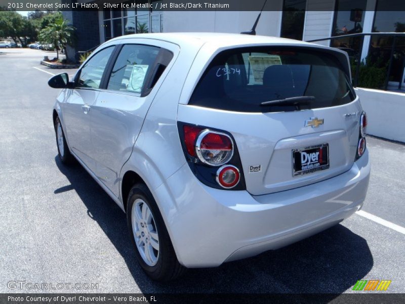 Silver Ice Metallic / Jet Black/Dark Titanium 2013 Chevrolet Sonic LT Hatch