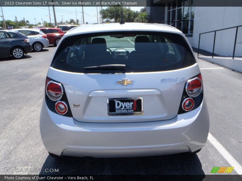 Silver Ice Metallic / Jet Black/Dark Titanium 2013 Chevrolet Sonic LT Hatch