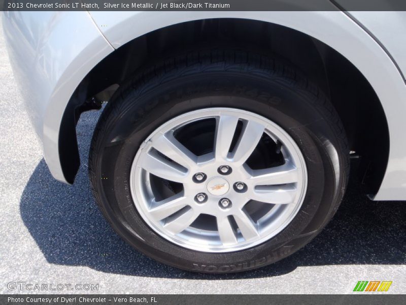 Silver Ice Metallic / Jet Black/Dark Titanium 2013 Chevrolet Sonic LT Hatch