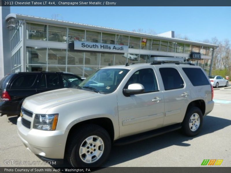 Champagne Silver Metallic / Ebony 2013 Chevrolet Tahoe LT 4x4