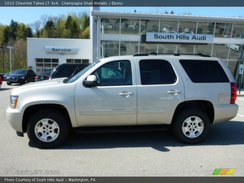 Champagne Silver Metallic / Ebony 2013 Chevrolet Tahoe LT 4x4