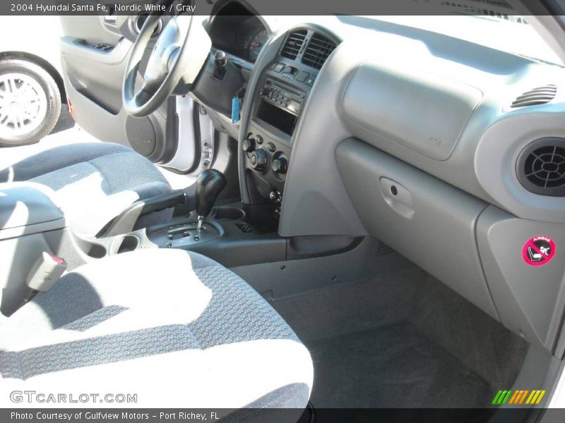 Nordic White / Gray 2004 Hyundai Santa Fe