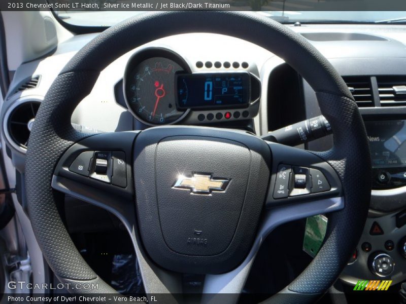 Silver Ice Metallic / Jet Black/Dark Titanium 2013 Chevrolet Sonic LT Hatch