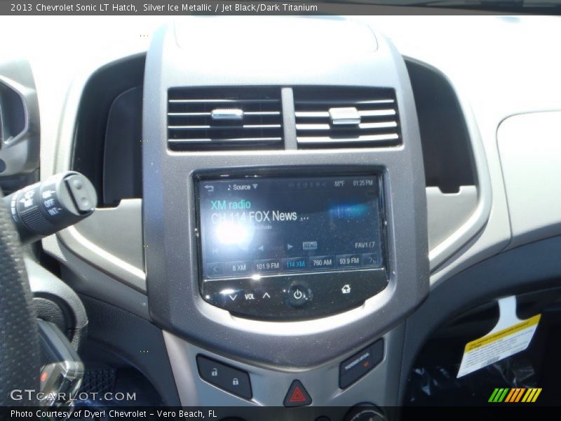 Silver Ice Metallic / Jet Black/Dark Titanium 2013 Chevrolet Sonic LT Hatch