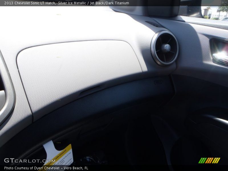 Silver Ice Metallic / Jet Black/Dark Titanium 2013 Chevrolet Sonic LT Hatch