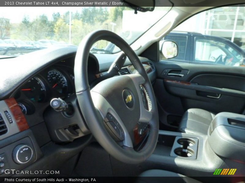 Champagne Silver Metallic / Ebony 2013 Chevrolet Tahoe LT 4x4