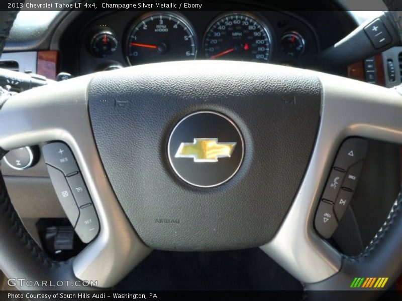 Champagne Silver Metallic / Ebony 2013 Chevrolet Tahoe LT 4x4